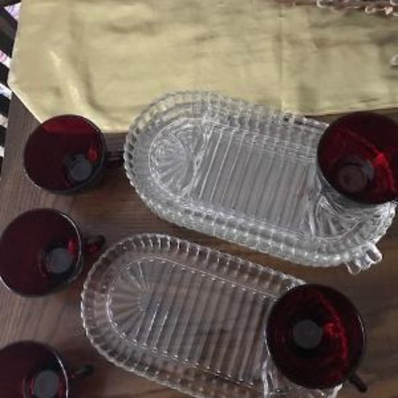 VINTAGE HOSPITALITY SNACK SET - 10 PCS. EXC. COND. - Picture 2 of 5